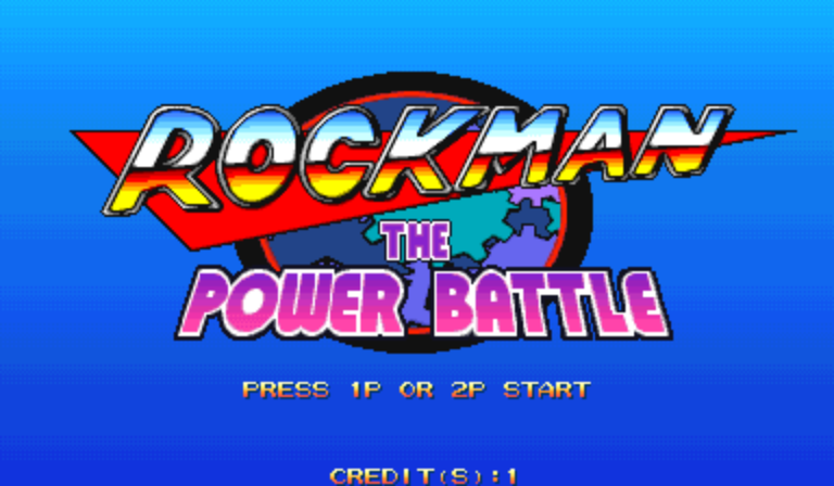 Rockman: The Power Battle (CPS1, Japan 950922) Title Screen